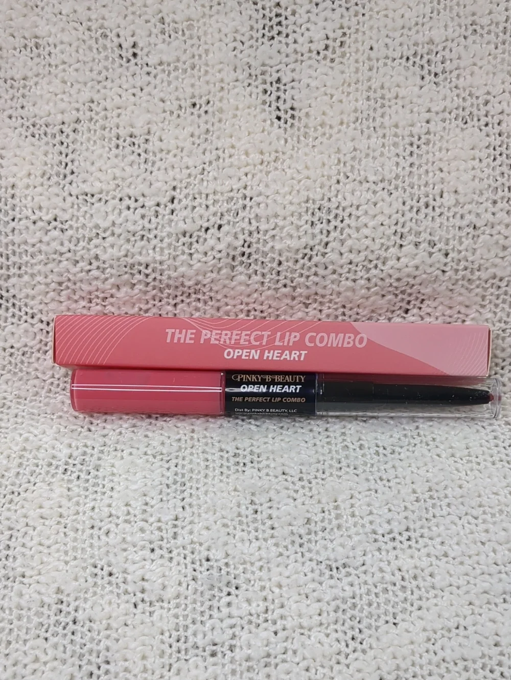 Pinky B Beauty The Perfect Lip Combo in Open Heart, 4ml/(4.2ml/0.14fl oz)